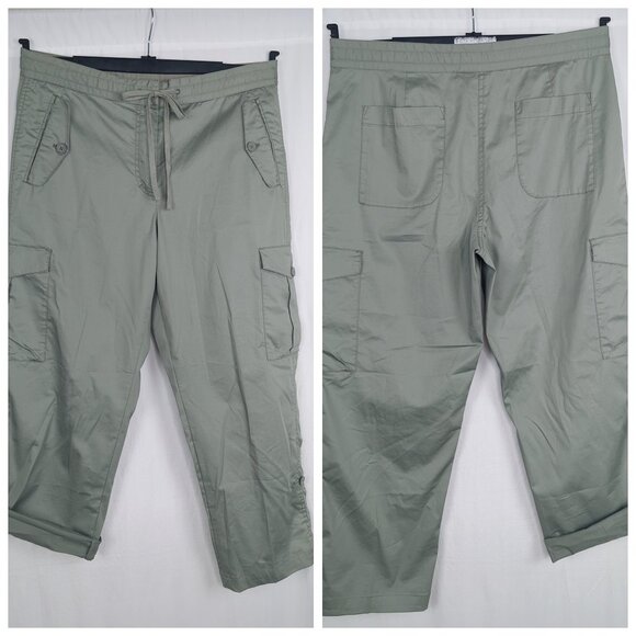 DKNY Pure Green Cargo Pants Medium Outdoor NWT - Picture 1 of 12